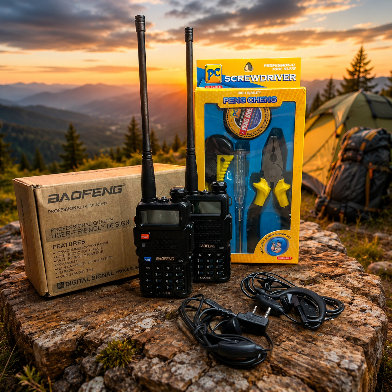 PACK RADIOS BAOFENG 7KM - UV5R