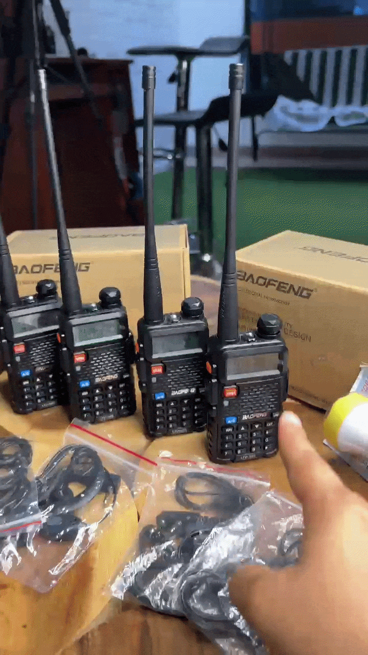 PACK 4 RADIOS BAOFENG 7KM - UV5R
