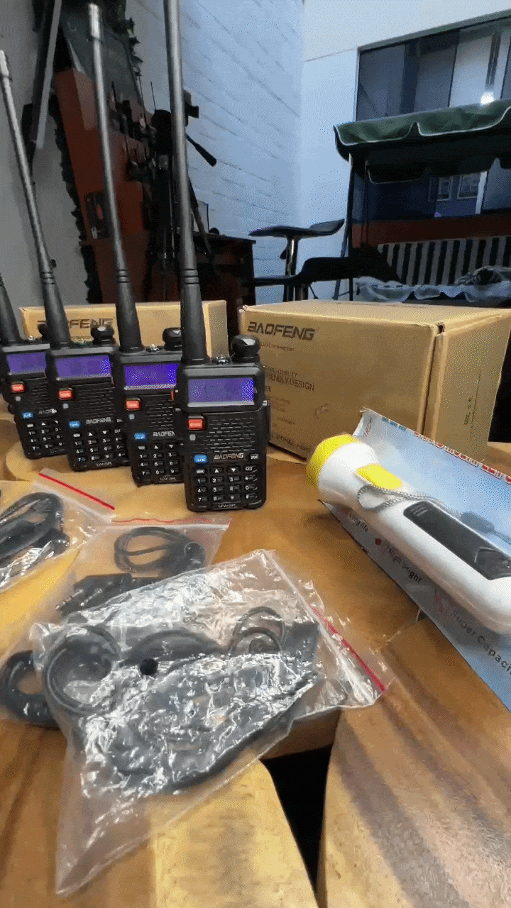 PACK 4 RADIOS BAOFENG 7KM - UV5R